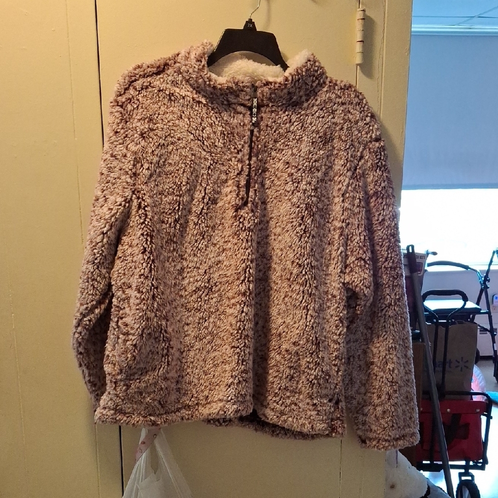 Cozy Sherpa Bomber Jacket - Cream
